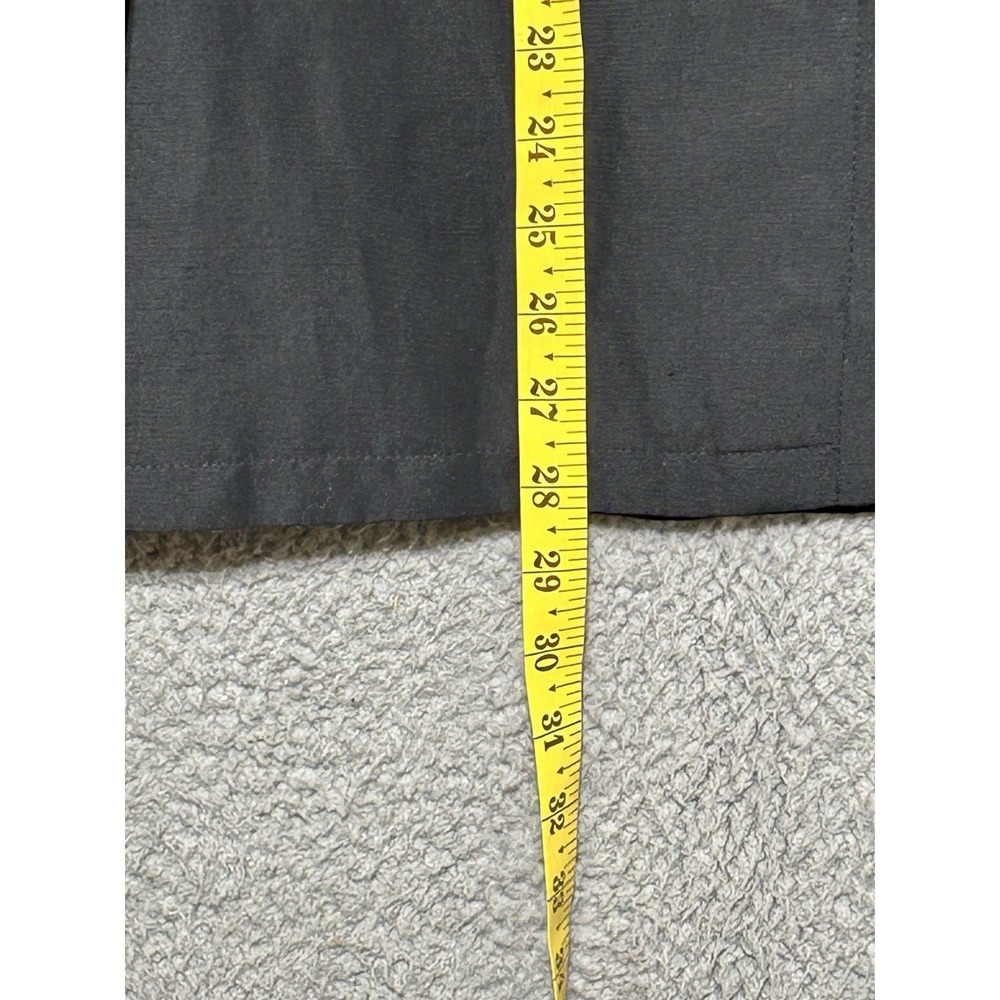 Vintage Harolds Linen Shirt Jacket Womens 6 Black Safari Utility Field USA Made - Picture 4 of 10